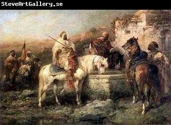 unknow artist Arab or Arabic people and life. Orientalism oil paintings  367